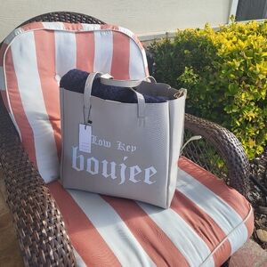 New LA/TC Never Ending Tote - LOW KEY BOUJEE Cream